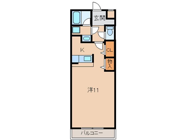 和歌山市駅 徒歩22分 2階の物件間取画像